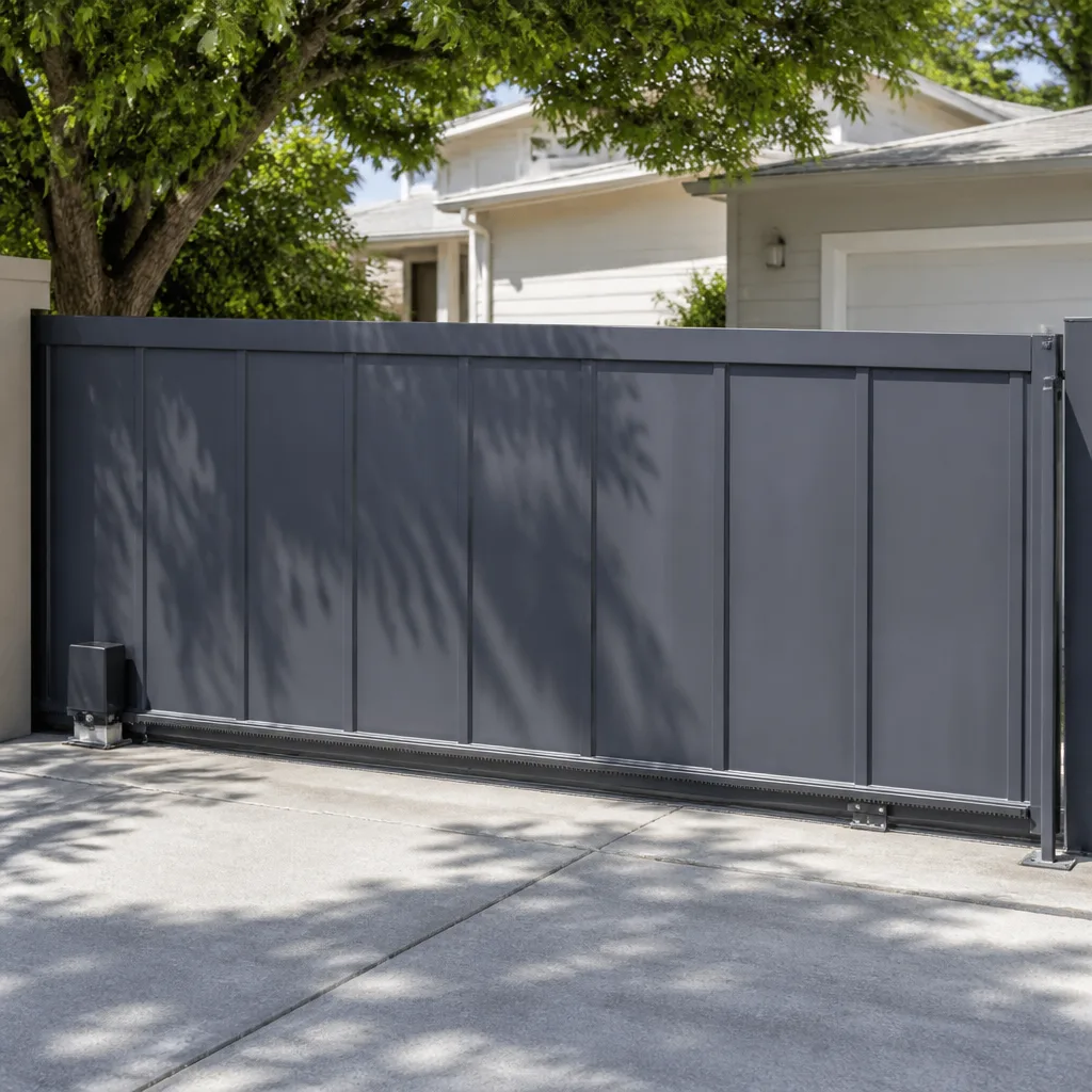 Sliding driveway gates